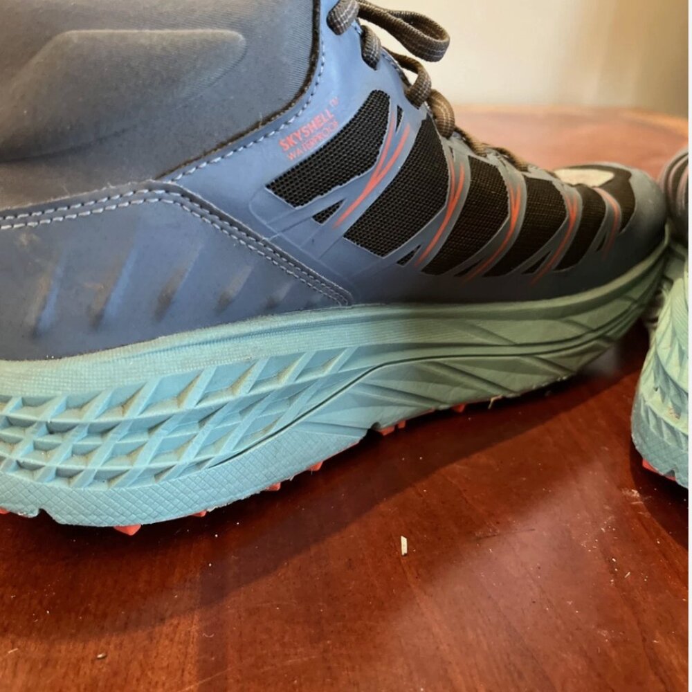 Hoka Speedgoat Mid 2 WP Stormy Weather Waterproof Hiking Sneakers Mens Size 9.5 - Picture 5 of 10